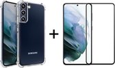Samsung S22 Plus/Pro Hoesje - Samsung Galaxy S22 Plus/Pro hoesje shock proof case transparant cover - Full Cover - 1x Samsung S22 Plus/Pro Screenprotector