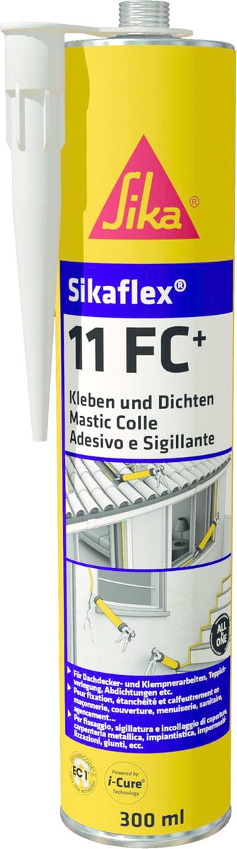 SikaFlex-11FC+ i-Cure - Multifunctionele PU-lijm - Sika - 300 ml koker Beton grijs