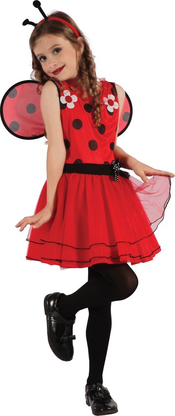 Vegaoo - Bloemen lieveheersbeestje kostuum voor meisjes