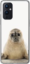 Geschikt voor OnePlus 9 hoesje - Zeehond - Dieren - Kind - Jongens - Meisjes - Kinderen - Siliconen Telefoonhoesje