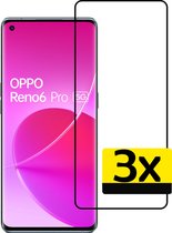 OPPO Reno 6 Pro Screenprotector - OPPO Reno 6 Pro Screenprotector Bescherm Glas - OPPO Reno 6 Pro Screen Protector Glas Extra Sterk - 3 Stuks