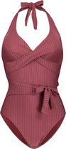 Beachlife Dark Rose overslag badpak - dames - Maat 70D