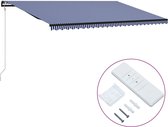 Everest Luifel automatisch uittrekbaar 600x300 cm blauw en wit