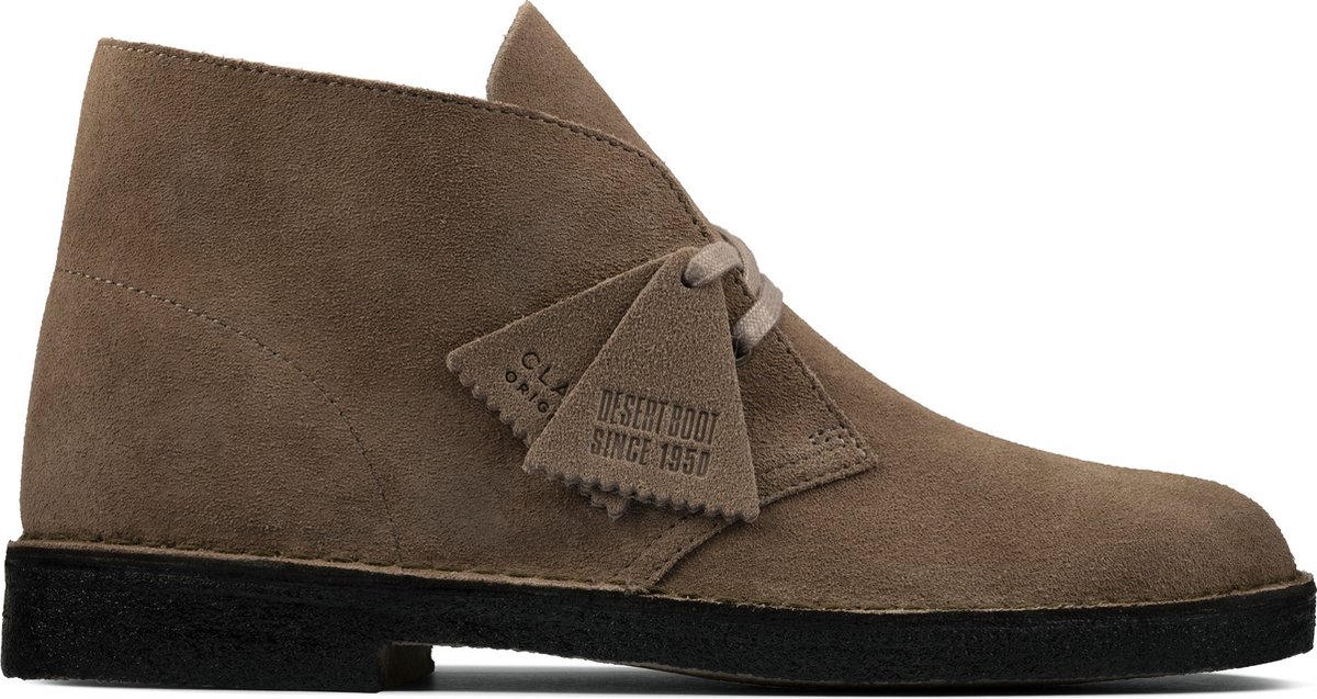 Clarks - Heren schoenen - Desert Boot - G - Grijs - maat 8 | bol.com
