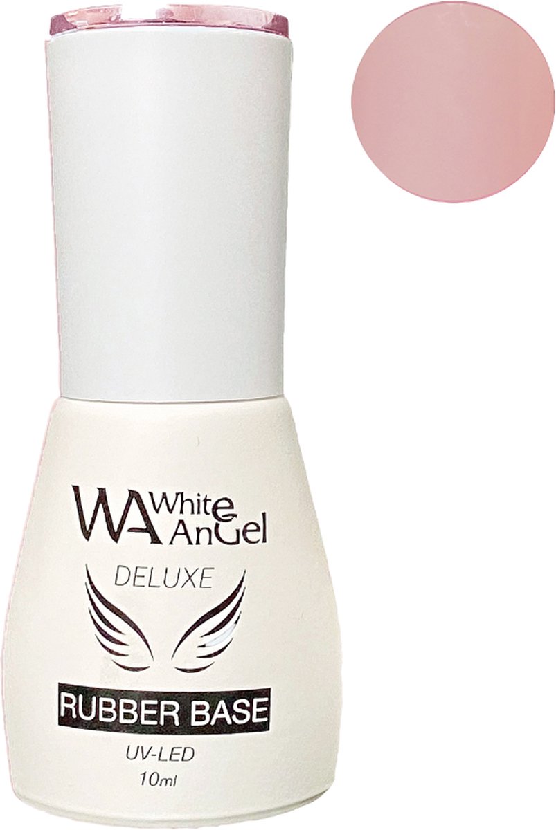 White Angel Deluxe Rubber Base Coat Pink Blush 051 - Haarspray - 10 ml