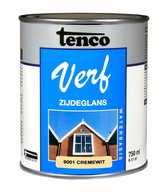 Tenco Verf WB zijdeglans 9001 cremewit 750 ml.