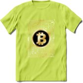 BTC Chip - Crypto T-Shirt Kleding Cadeau | Dames / Heren / Unisex | Bitcoin / Ethereum shirt | Grappig Verjaardag kado | BTC Tshirt Met Print | - Groen - XL