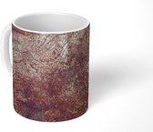 Mok - Bruin - Roest - Structuur - 350 ML - Beker - Uitdeelcadeautjes