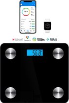 Slimme Personenweegschaal met Analyse App - Lichaamsanalyse - Vetpercentage - Weegschaal - Smart Weight Scale