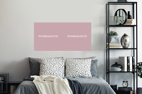 Stickers muraux - Film autocollant - Cadeau - Mère - Fille - Rose - Mom - Fille - Proverbes - Citations - 120x60 cm - Film adhésif - Stickers muraux muraux Chambre d'enfant - Papier peint autocollant - Papier peint autocollant - Film autocollant