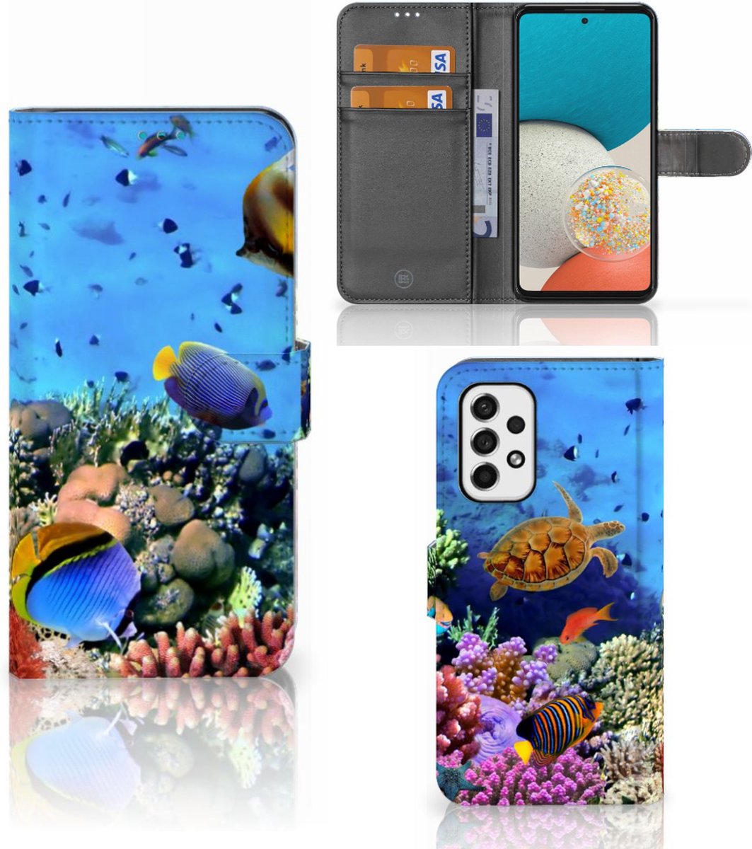 Samsung Galaxy A53 Telefoonhoesje met Pasjes Vissen