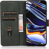 KHAZNEH Motorola Moto G51 Hoesje Retro Wallet Book Case Groen