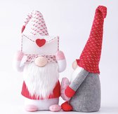GnomeStore - Set van 2 stuks - Moederdag cadeau - Moederdag - Valentijnscadeau - Liefde - Gnome - Gnoom - gnomes - 40 cm lang - kabouter - kabouter pop.