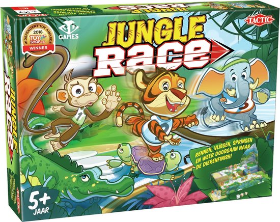 Thumbnail van een extra afbeelding van het spel Tactic 3d Gezelschapsspel Jungle Race Groen 37 Cm