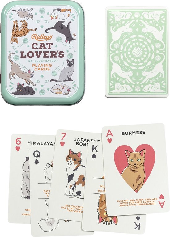 Ridley's Games Kaartspel Cat Lover's Aluminium/karton 54-delig | Games |  bol.com
