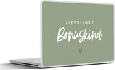 Laptop sticker - 11.6 inch - Quotes - Bonuskind - Hart - Liefde - Spreuken