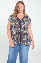 Blouse Gana in viscose met een kasjmierprint