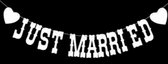 Just Married slinger- Wit- Trouwen- Charme Bijoux