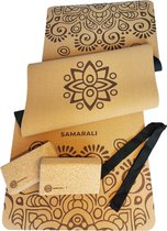 Samarali Sunrise Yoga Cadeaupakket - kurk yogamat / blokken / draagriem / milieuvriendelijk