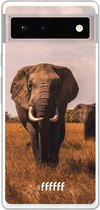 6F hoesje - geschikt voor Google Pixel 6 -  Transparant TPU Case - Elephants #ffffff