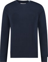 Purewhite -  Heren Regular Fit    Trui  - Blauw - Maat L