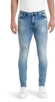 Purewhite - Jone 603 Damaged Heren Skinny Fit   Jeans  - Blauw - Maat 27