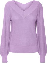 Vero Moda Trui Vmnewlexsun Ls Double V-neck Blouse 10261278 Lavendula Dames Maat - XS