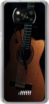 6F hoesje - geschikt voor Xiaomi Poco X3 Pro -  Transparant TPU Case - Guitar #ffffff