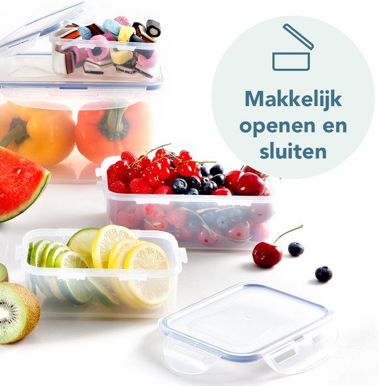 Contenants pour aliments frais Lock & Lock - Lot de 3 pièces - 1 litre - Transparent