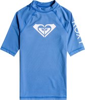 Roxy - UV Rashguard voor meisjes - Whole Hearted - Korte mouw - Regatta blauw - maat 140cm