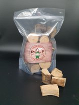Assortiment rookhout chunks  appel / kers / eik / beuk / olijf / whisky  / rodewijnvat