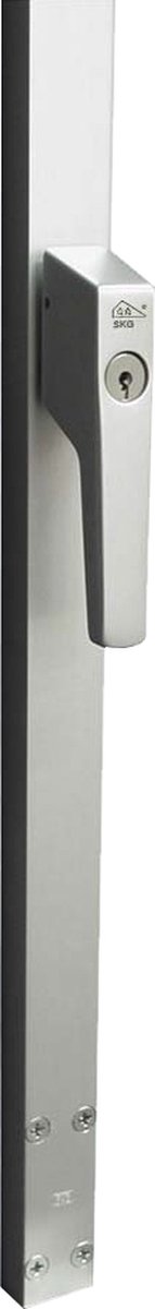 Intersteel Raamespagnolet afsluitbaar Rechts 1200mm met uitwisselbare cilinder aluminium