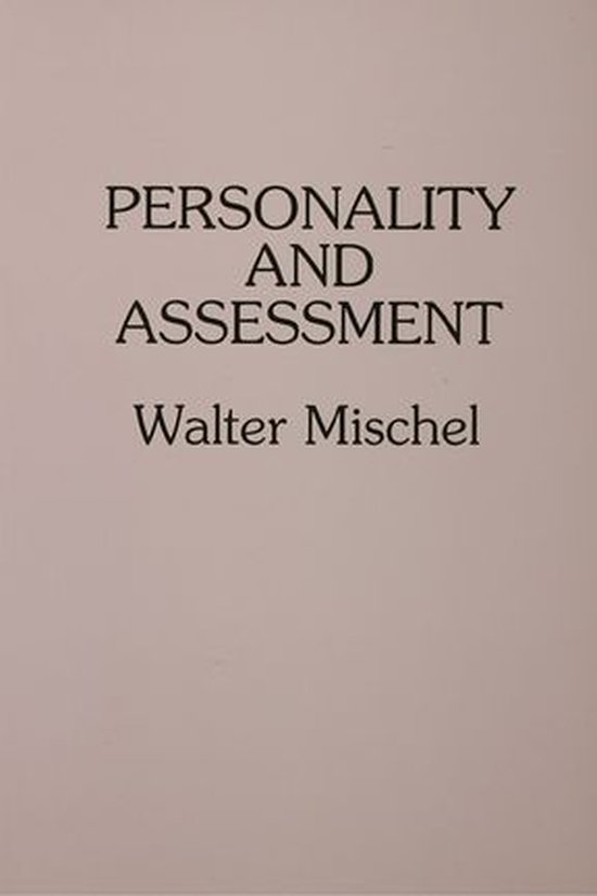 Personality and Assessment - cover