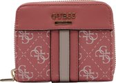 Guess Noelle Slg Small Zip Around Dames Portemonnee - Pink
