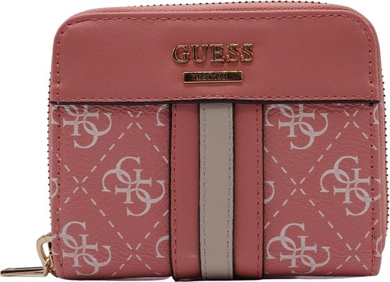 Portefeuille Femme Guess Noelle Slg Small Zip Around - Pink | bol.com