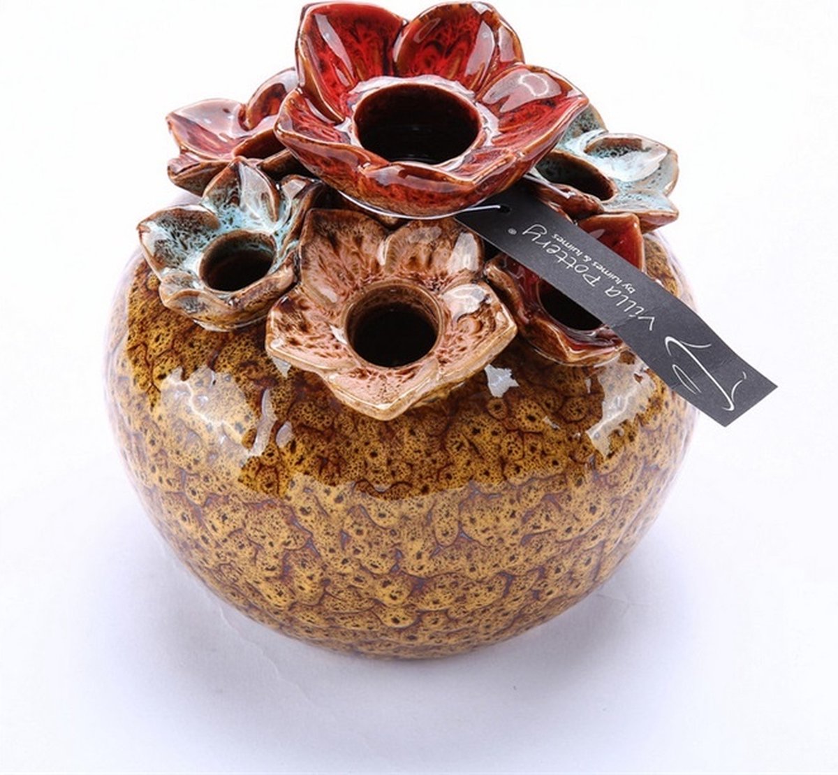 Villa Pottery Vaas Springfield D15,5 x H15,5 geel