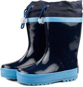 Playshoes Regenlaarzen met trekkoord Kinderen - Donkerblauw - Maat 22-23