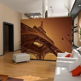 Fotobehangkoning - Behang - Vliesbehang - Fotobehang Eiffeltoren - 350 x 270 cm
