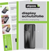 dipos I 2x Beschermfolie mat compatibel met Motorola Moto G71 Achterkant Folie screen-protector (expres kleiner dan het glas omdat het gebogen is)