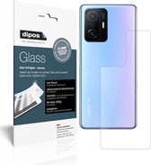 dipos I 2x Pantserfolie mat compatibel met Xiaomi 11T Achterkant Beschermfolie 9H screen-protector (expres kleiner dan het glas omdat het gebogen is)