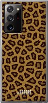 6F hoesje - geschikt voor Samsung Galaxy Note 20 Ultra -  Transparant TPU Case - Leopard Print #ffffff