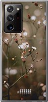 6F hoesje - geschikt voor Samsung Galaxy Note 20 Ultra -  Transparant TPU Case - Flower Buds #ffffff