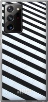 6F hoesje - geschikt voor Samsung Galaxy Note 20 Ultra -  Transparant TPU Case - Mono Tiles #ffffff