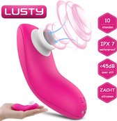 Lusty® Mini Luchtdruk Vibrator - Oplaadbaar - 10 Standen - Waterproof - Clitoris Stimulator - Air Pulse Vibrator - Clitoris Vibrator - Vibrator voor vrouwen - Seksspeeltjes - Sex T