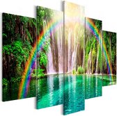 Schilderij - Rainbow Time (5 Parts) Wide.