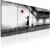 Schilderij - Banksy: Runaway Balloon.