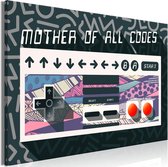 Schilderij - Mother of All Codes (1 Part) Wide.