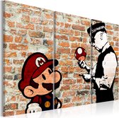 Schilderij - Caught Mario.
