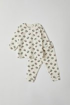 Woody pyjama baby jongens - gebroken wit met ijsbeer all-over print - 212-3-PZL-Z/911 - maat 80