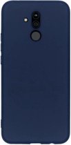 Siliconen Backcover Hoesje Huawei Mate 20 Lite Blauw  -  Telefoonhoesje - Smartphonehoesje - Zonder Screen Protector